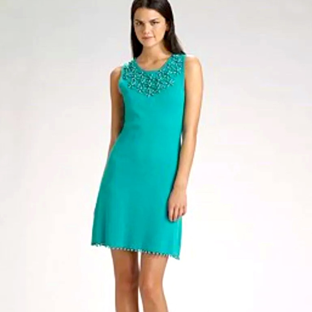 Milly of New York Azul Beaded Dress